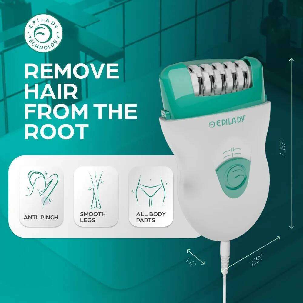 Speed Corded Epilator Women | Compact Device for Arms, Legs, Underarms & Bikini Area, Epilators Hair Removal