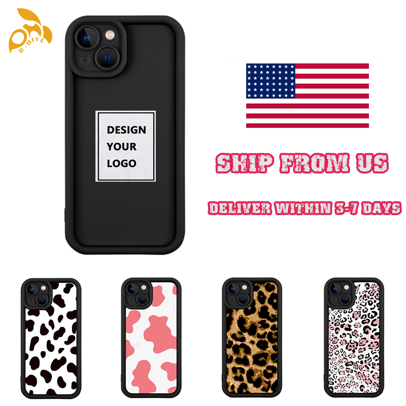 Leopard print Free shipping Customized cow print Cell Phone Accessories Cases Phone TPU case Multiple styles supported customization shipped from the 