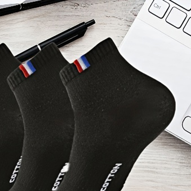 Athletic Breathable Mesh Socks for Sports - Letter Print Design & Comfortable Cushioned Insoles