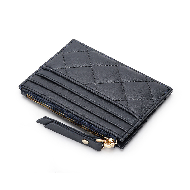 Free Shipping 2025 New Designer Bag Women's Genuine Leather Zipper Wallet Multi Slot Embroidered Card Bag Exquisite And Practical Coin Purse