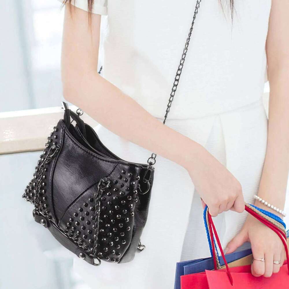 Crossbody Chain PU Handbags Satchel Big-Capacity Messenger Women Fashion Shoulder Purse Bag