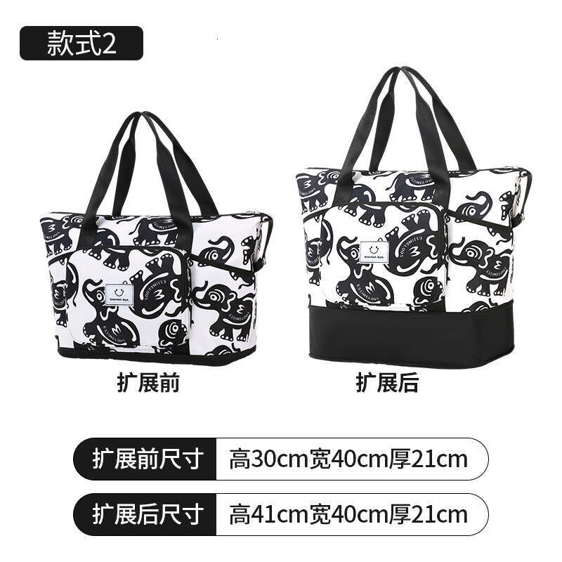 Designer Bag New Expandable Sports Travel Pouch Fitness Yoga Vacation Large Capacity Handbag Packing Bag