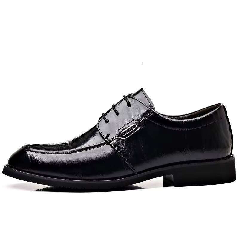 High Quality Cowhide Upper Air Out Sole Lightweight Stretch Men's Casual Leather Shoes