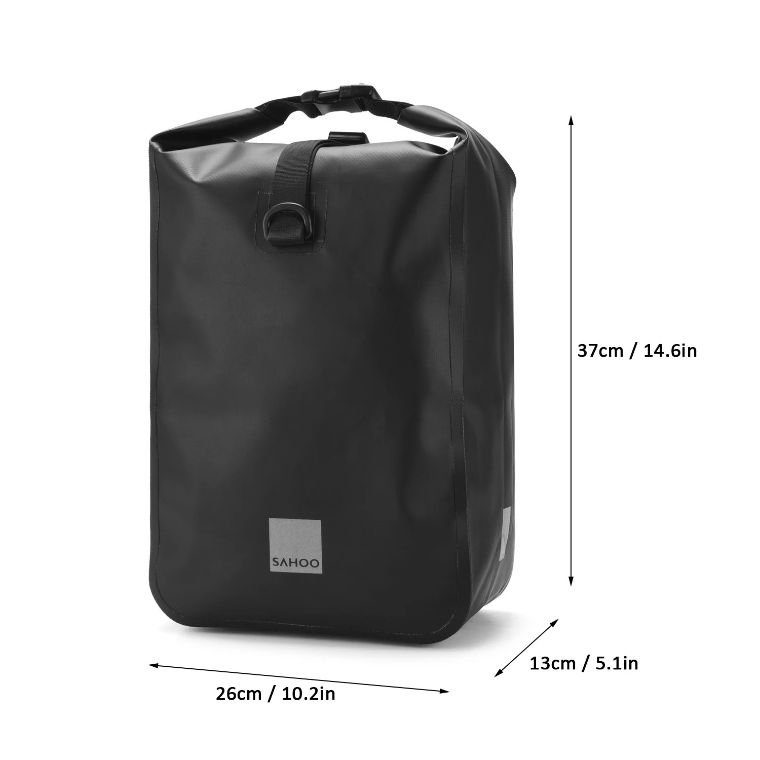 SAHOO Cycling Bicycle Bike Rear Seat Trunk Bag Large Capacity Panniers Reflective Rear Bag Waterproof Bicycle Storage Bag 250610