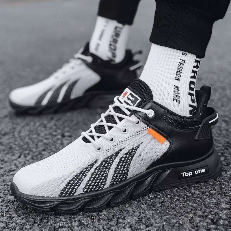 Spring New Flying Woven Breathable Mesh Blade Running Casual Men's Shoes