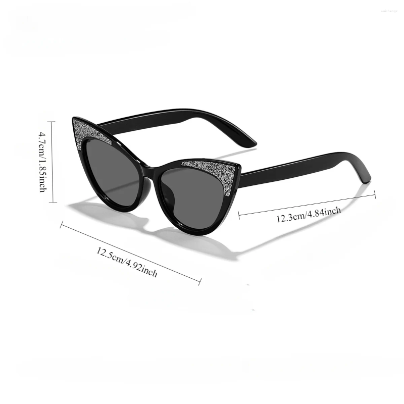 Sunglasses Lovely Cat Eye Children Shiny Bowknot Sun Glasses Kids Cute Baby Eyewear Trend Girls Boy Eyeglasses Z260305