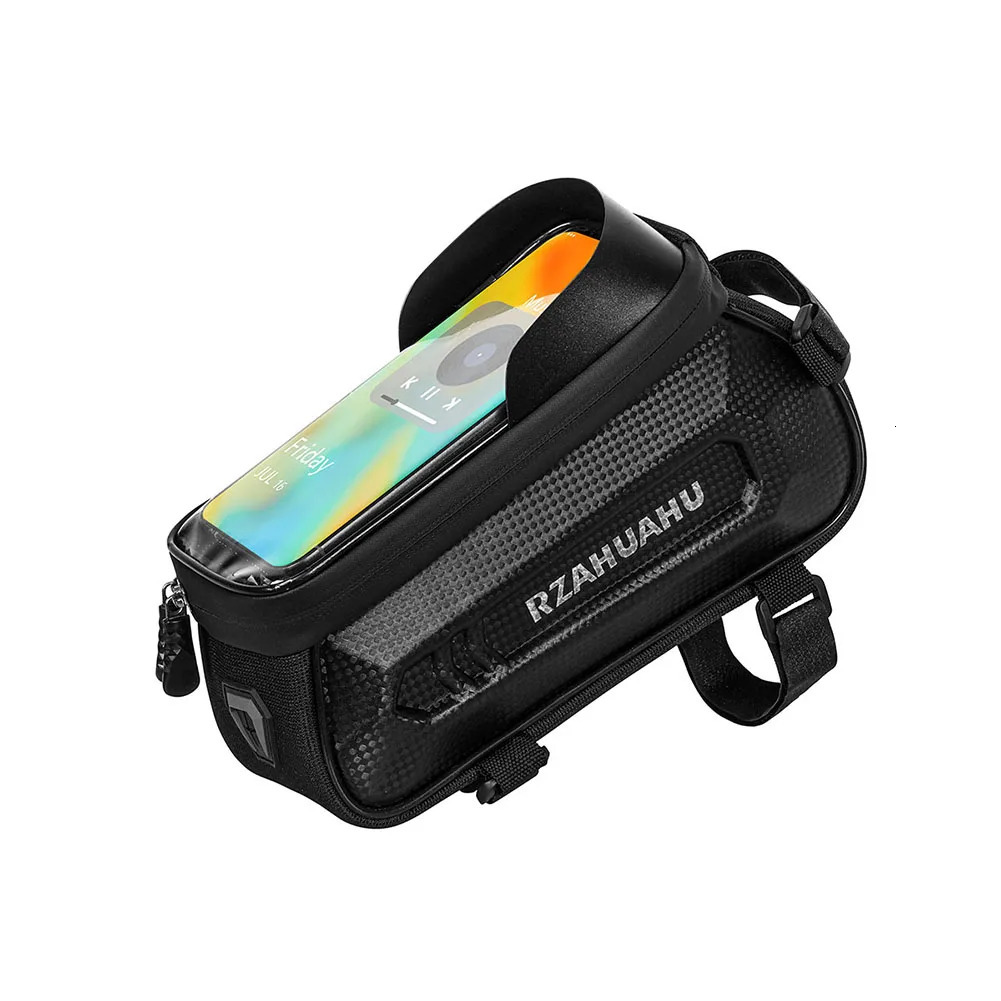 Bicycle Phone Front Frame Bag Bike Frame Front Tube Bag Hard Casing Bike Bag for Phones 4.7-7.2 Inch 250610