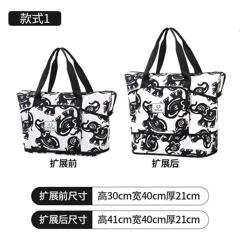 Designer Bag New Expandable Sports Travel Pouch Fitness Yoga Vacation Large Capacity Handbag Packing Bag