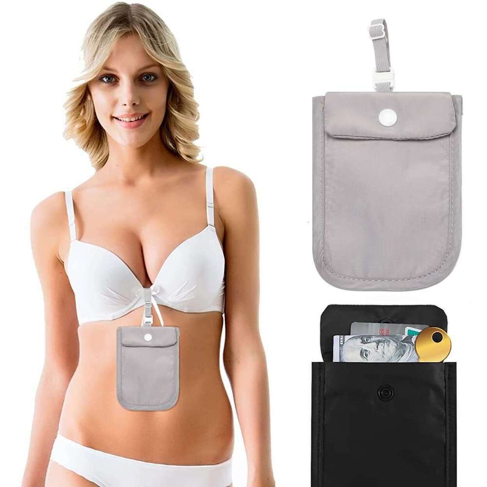 Ultra-thin Waterproof Underwear Coin Purse Travel Portable Sports Fitness Hidden Nylon Card Holder Hanging Close-fitting Small Bag