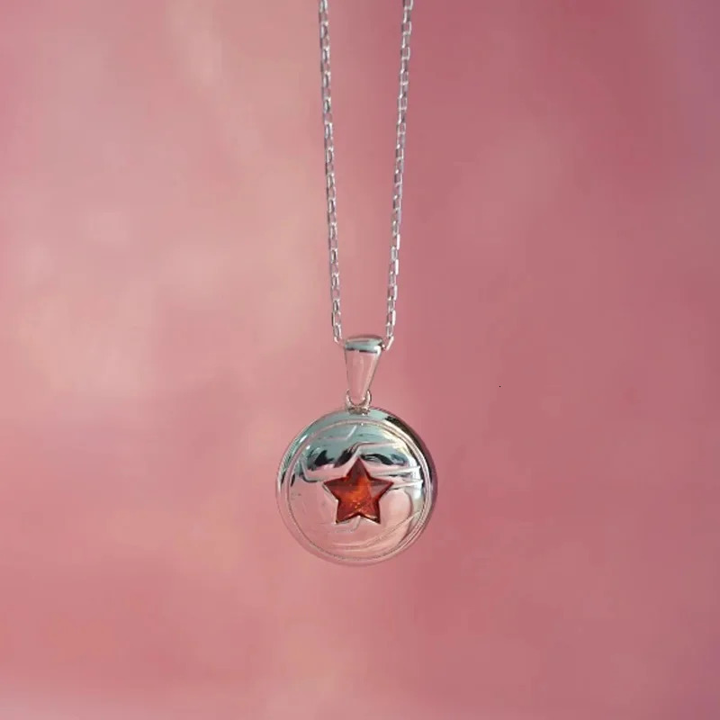 Winter Soldier Barnes Necklace For Men Women Fashion Geek Party Jewelry Accessories Gift Silver Plated Star Superhero Necklace 250609
