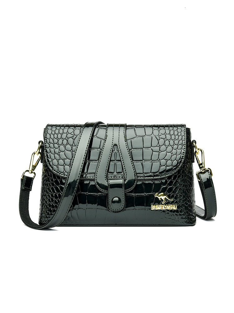 Free Shipping Luxury Women's Designer Genuine Handbag Leather Small Square Bag Casual Shoulder Crossbody Bag Versatile Large Capacity Middle-aged