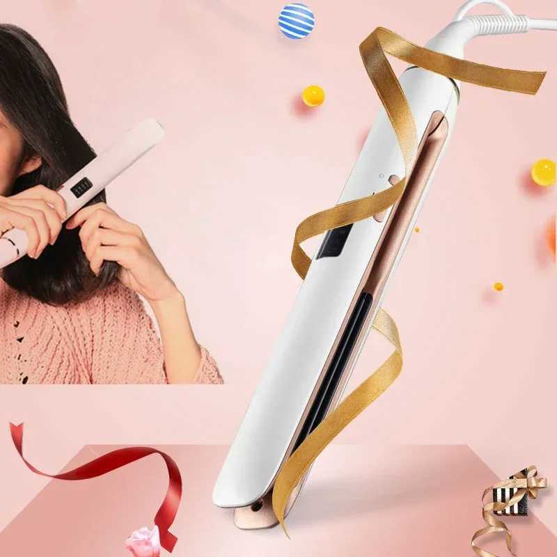 Professional Ceramic Hair Straightener LED Display Flat Iron 2 in 1 Hair Fast Straightening and Curling Irons Hair Styling Tools W250610