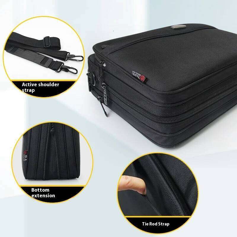 Large Capacity Briefcase Men Business 15.6 Inch Laptop Bag Shoulder Canvas Handbags Notebook Bags Messenger