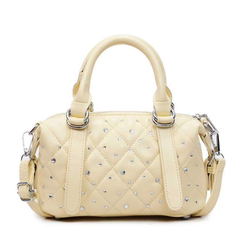 Designer Ladies' Dia Patterned PU Leather Boston Handbag Shoulder Tote Bag Bolsos De Mujer Bags For Woman