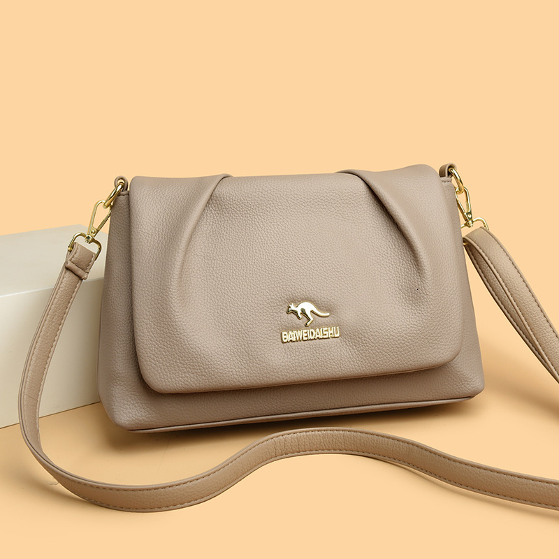 Free Shipping 2025 New Soft Leather Luxury Underarm Bag Wrinkled Texture Cloud Bag Shoulder Bag Simple Versatile High-end Designer Fashion Women'