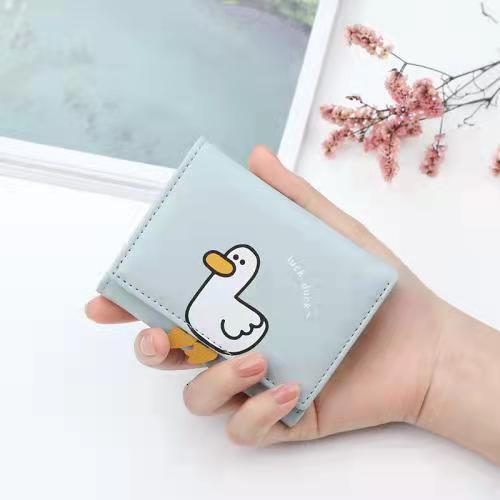 Free Shipping 2025 New Designer Bag For Women With Multiple Card Slots Cute And Practical Duck Short Wallet Coin Bag Exquisite And Trendy Card Bag