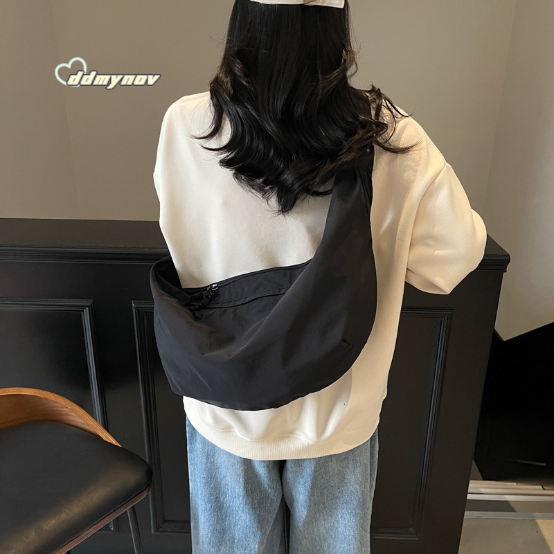 Crossbody for Women, Ins Style, Lightweight, Large Capacity, Dumpling High Appearance, Simple Solid Color, Shoulder Bag, Class Bag ddmynov ddmynov