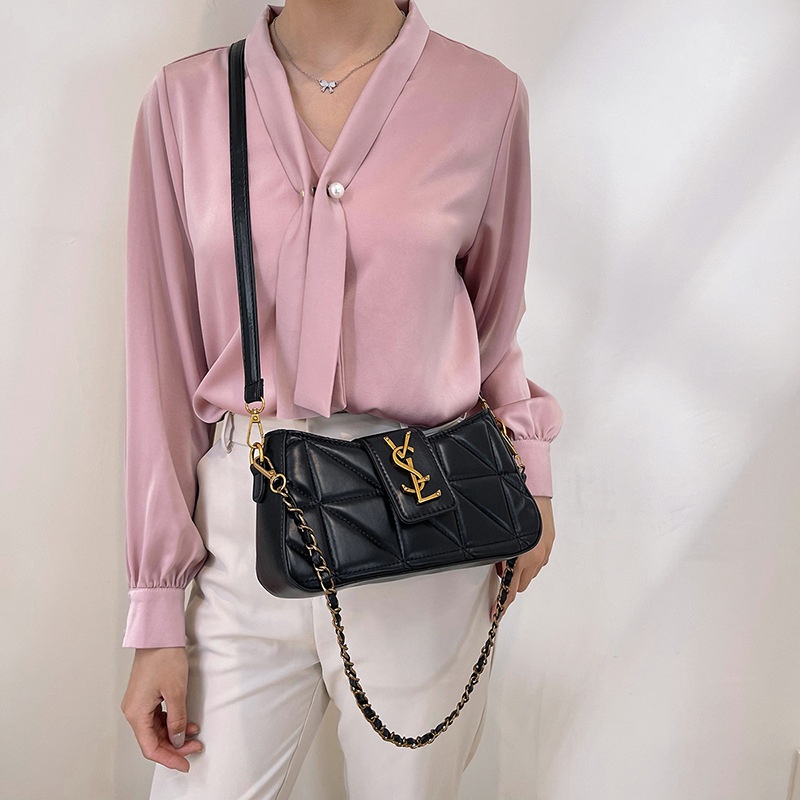 2025 Free Shipping Women's Designer Luxury New Single Shoulder Crossbody Bag black white