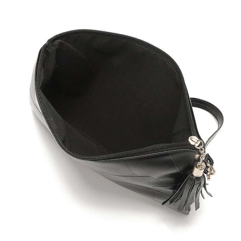 2025 Autumn Winter New Design Underarm Textured Clutch Evening Bag Women Tassel