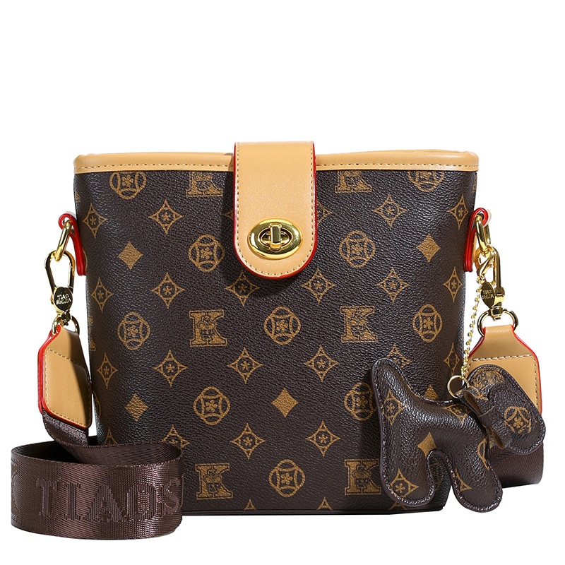 Free Shipping 2025 Designer Women's Luxury Fashion Shoulder Cross Bag Retro Bucket Bag Women