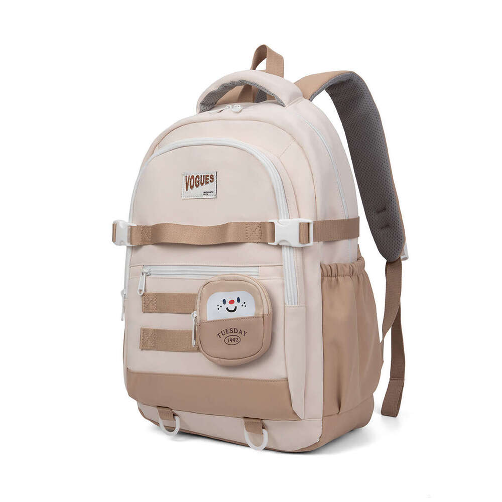 New High-Quality Dirt-Resistant Backpack Girls, Middle Students, Stylish Design, Ins Style, High School And College Backpack, Double Shoulder Bag For 