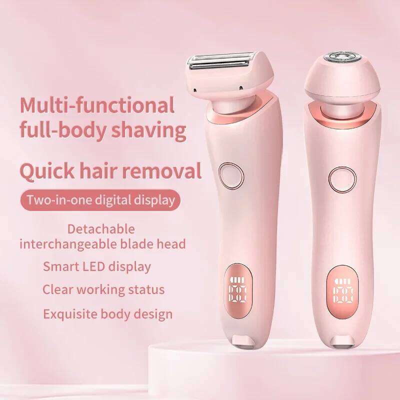 2 In 1 Electric Remover Women Epilator Bikini Face Shavers Hair Razors For Underarms Legs Ladies Body Trimmer
