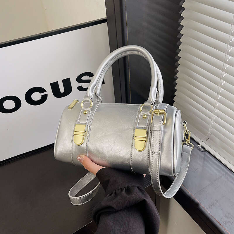 Korean Boston for Women 2024 New Summer Shoulder Crossbody High-Quality Niche Handbag Pillow Bag GUHUISHU