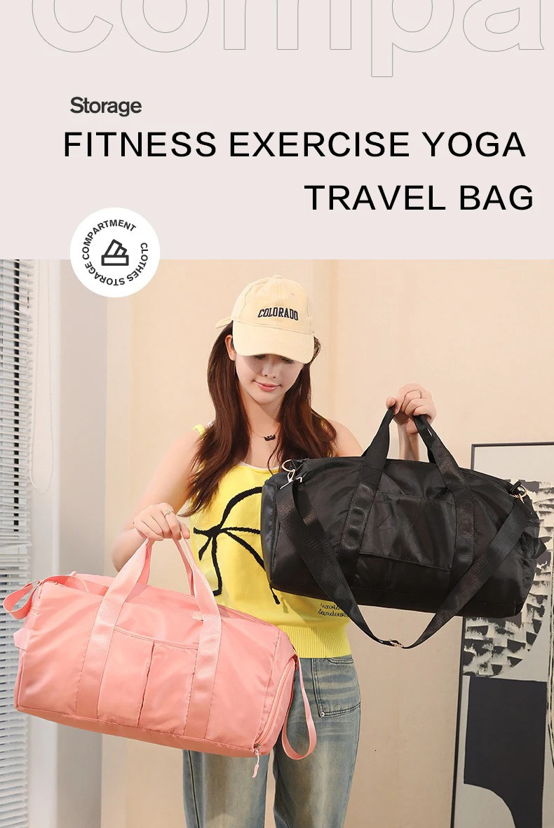 Travel luggage bag handheld dry wet dualuse fitness yoga storage cool sports swimming bag 250605