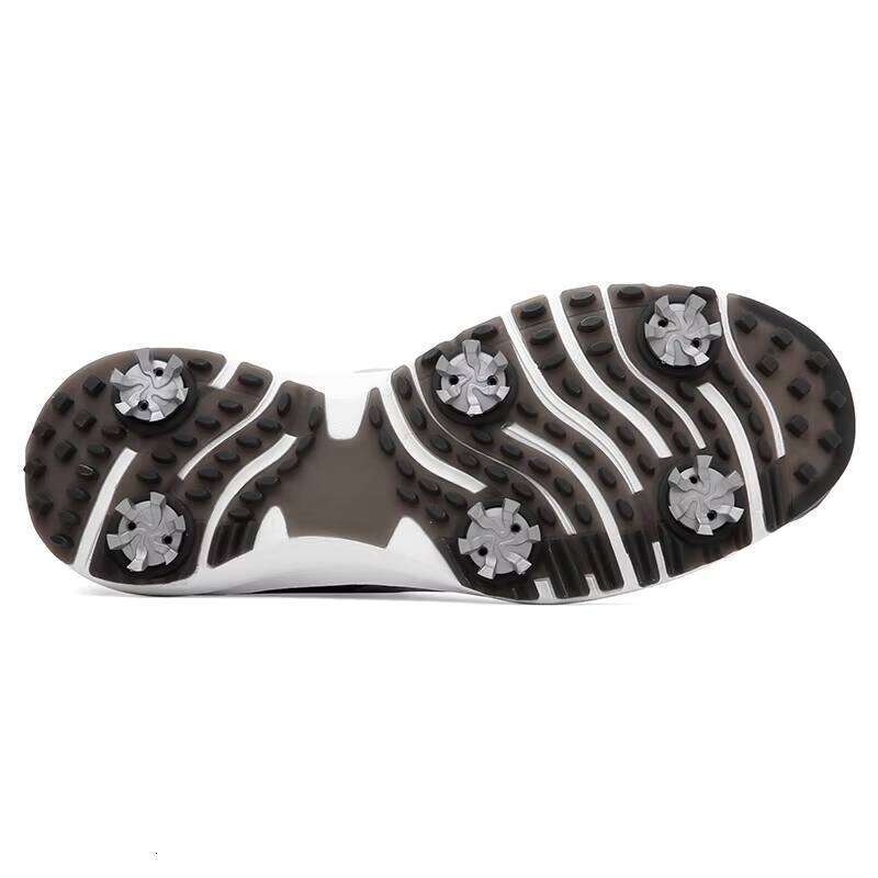 New Arrive High Quality Men Golf Women Breathable Leather Upper Rotating Shoelaces Sport Shoes