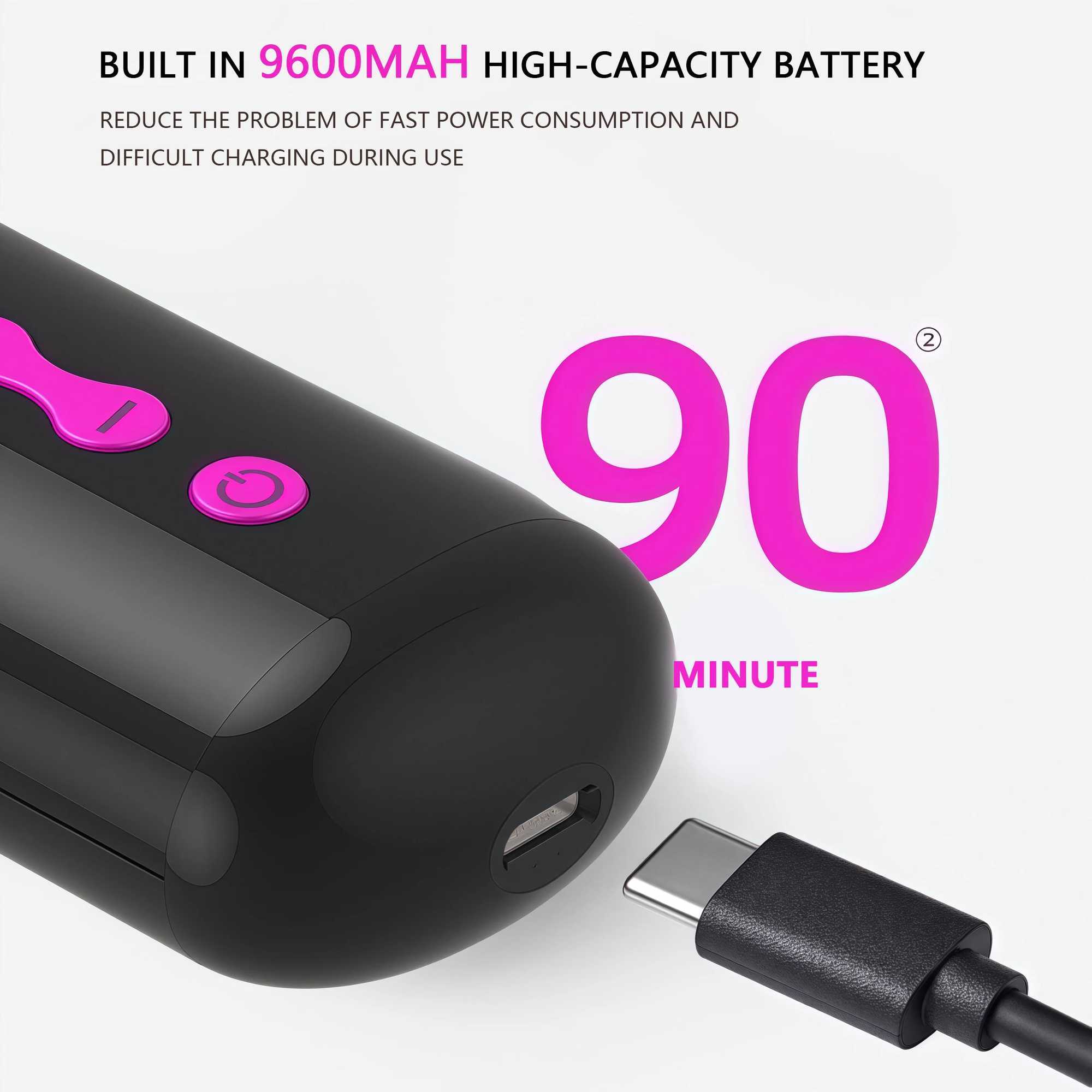2025 Yeni USB arj Edilebilir Sa Dzletirici Fras 2si 1 Arada Dzletirme ve Przszletirme Tara 60s Hzl Isnma Ayarlanabilir Scaklk W250610