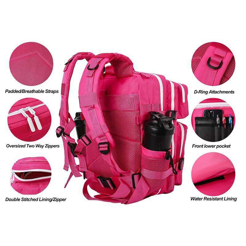25L Tactical Backpack For Women Fiess Athlete Gym Bag Waterproof Outdoor Sports Travel Hiking Rucksack With Bottle Holder