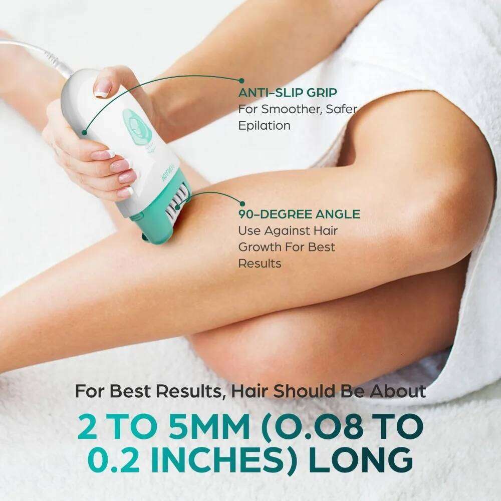 Speed Corded Epilator Women | Compact Device for Arms, Legs, Underarms & Bikini Area, Epilators Hair Removal