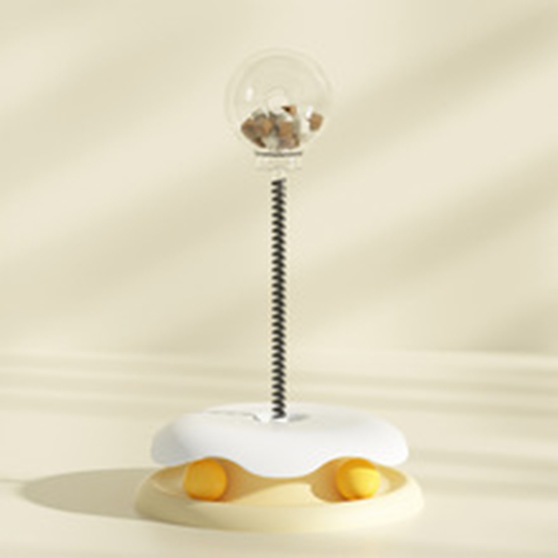 New spinning toy for teasing cats leaking food ball for cats to enjoy themselves and play with Cat teasing stick interactive pet supplies wholesale