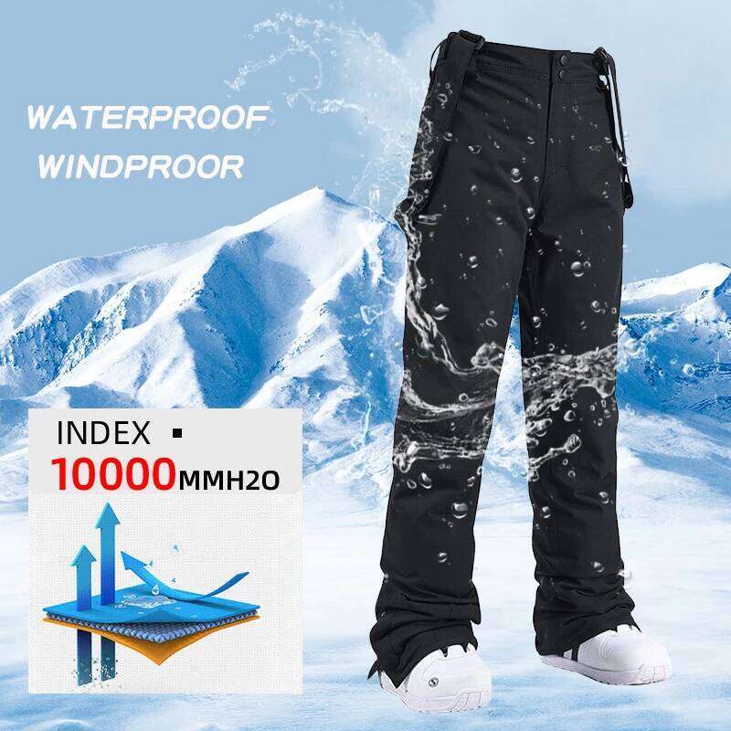 Winter Ski Men Women Couple Windproof Waterproof Thick Warm Outdoor Sports Snowboard Pants Breathable Snow Trousers