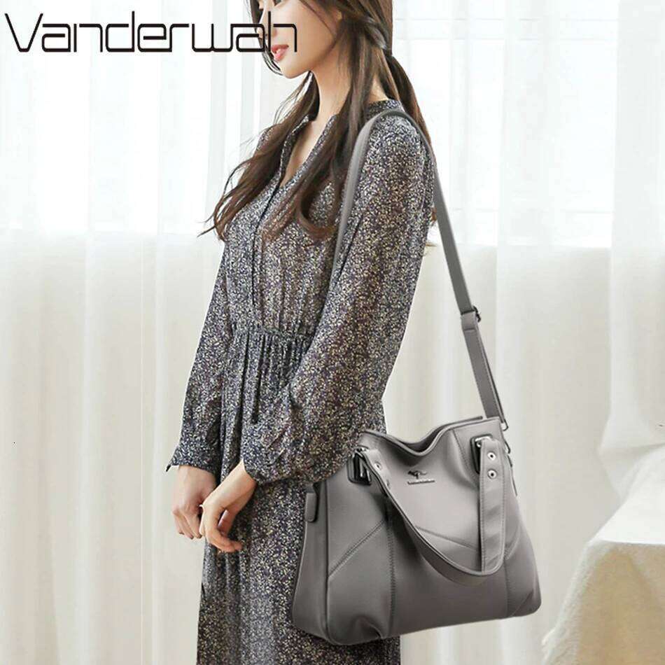 Brand Soft Leather Handbags And Purses New Women 2024 Designer Totes Bolsos Shoulder Crossbody Bags Female Messenger Sac