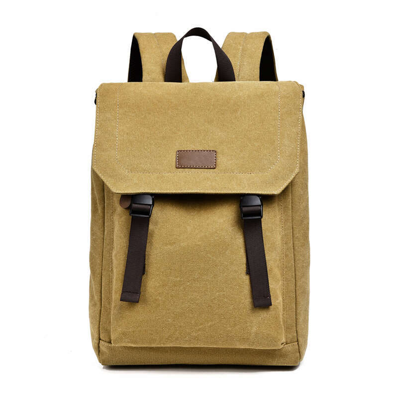 Men's Backpack New Style Double Shoulder American Casual Laptop Travel Canvas College Middle Student School Bag