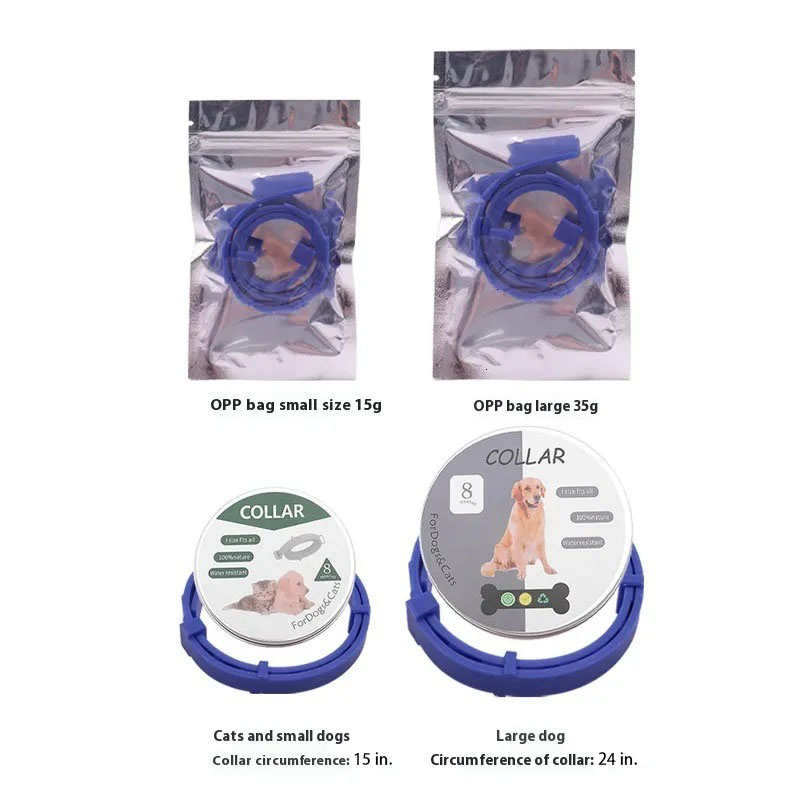 SOLADO Dog Collar Flea And Tick Treatment Prevention Collar For Dogs Cat Neck Rings Adjustable Size 5 Colors Naturally Safe Protection 8 Months Pet De