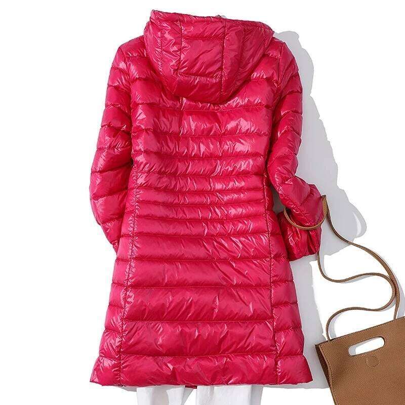 Women Puffer Jackets Ultralight Duck Down Jacket New Autumn Winter Warm Portable Hooded Coat Female Windbreaker Parka