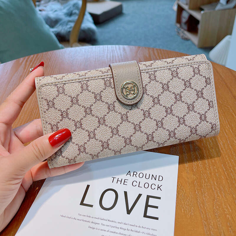 New Long for Women, Phone and Small Combo, Multi-Card Slot, Large Capacity Genuine Leather Wallet