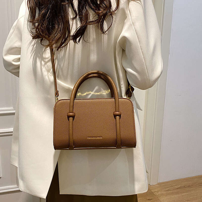 Elegant Handbag Small Square For Women New Korean Style Trendy Versatile Shoulder Textured Niche Commuter Crossbody Bag