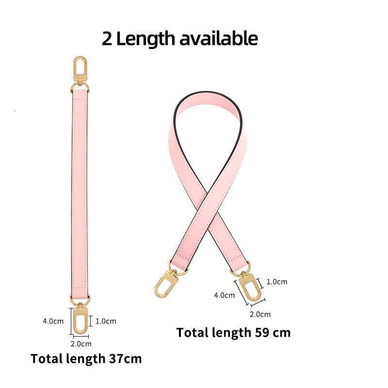 WUTA 100% Genuine Leather Bags Handle Strap for Noe Bucket Short Shoulder Replacemen Straps 37-59CM Bag Accessories