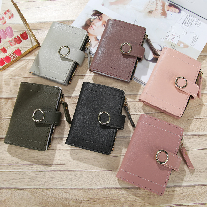 Free Shipping 2025 New Designer Bag Fresh And Trendy Women's Wallet PU Leather Solid Color Cute Card Bag Exquisite And Practical Large Capacity C