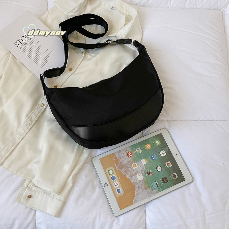 Crossbody Women, Large Capacity Nylon Dumpling Bag, Versatile for Shopping and Commuting, Men's Casual Shoulder Bag ddmynov