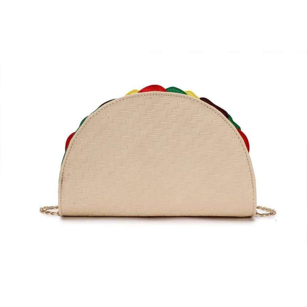 Cute Mexico Taco Shape Women Food Model Handbag And Purse Female Designer Clutch Party Girls Chain Ladies Shoulder Bag