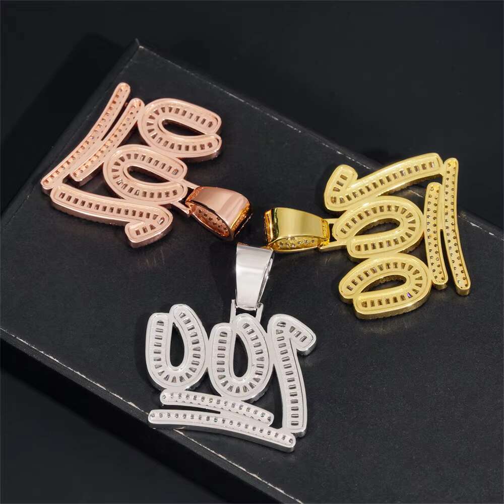 S925 Silver Moissanite Hip Hop Fashion Pendant