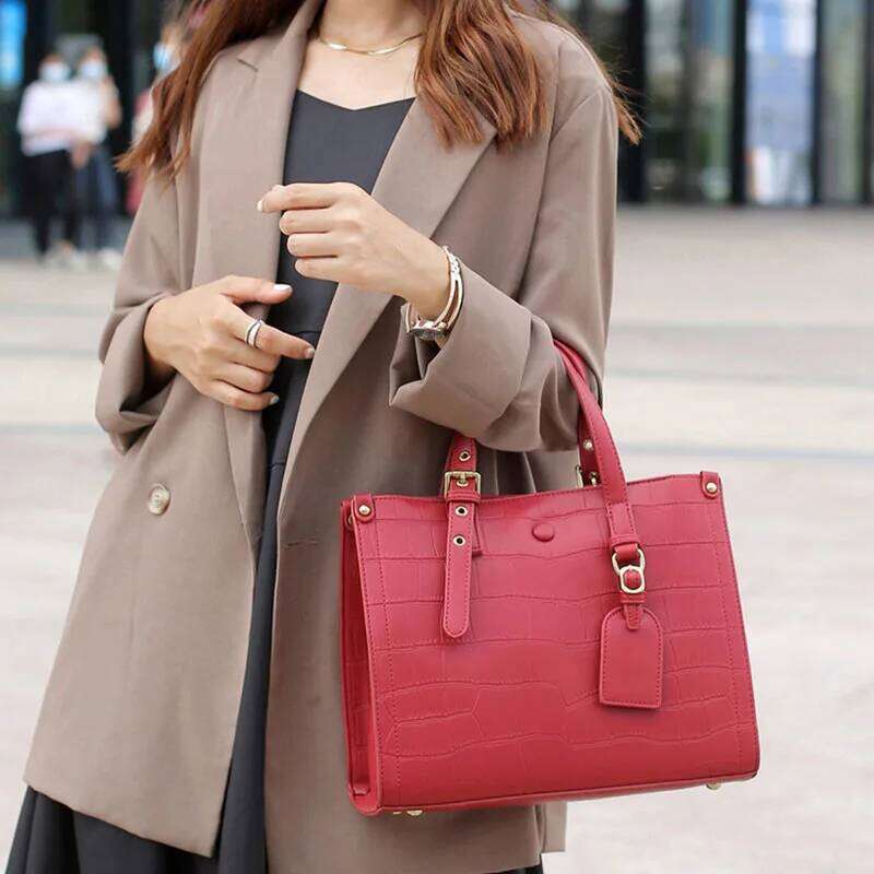 New 2025 Summer Genuine Leather Crossbody Shoulder Handheld Tote Versatile Mom Bag 2025/06/10