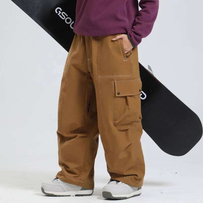 Oversize Winter Women Outdoor High Quality Windproof Waterproof Breathable Snow Trousers Ski Snowboarding Pants Men