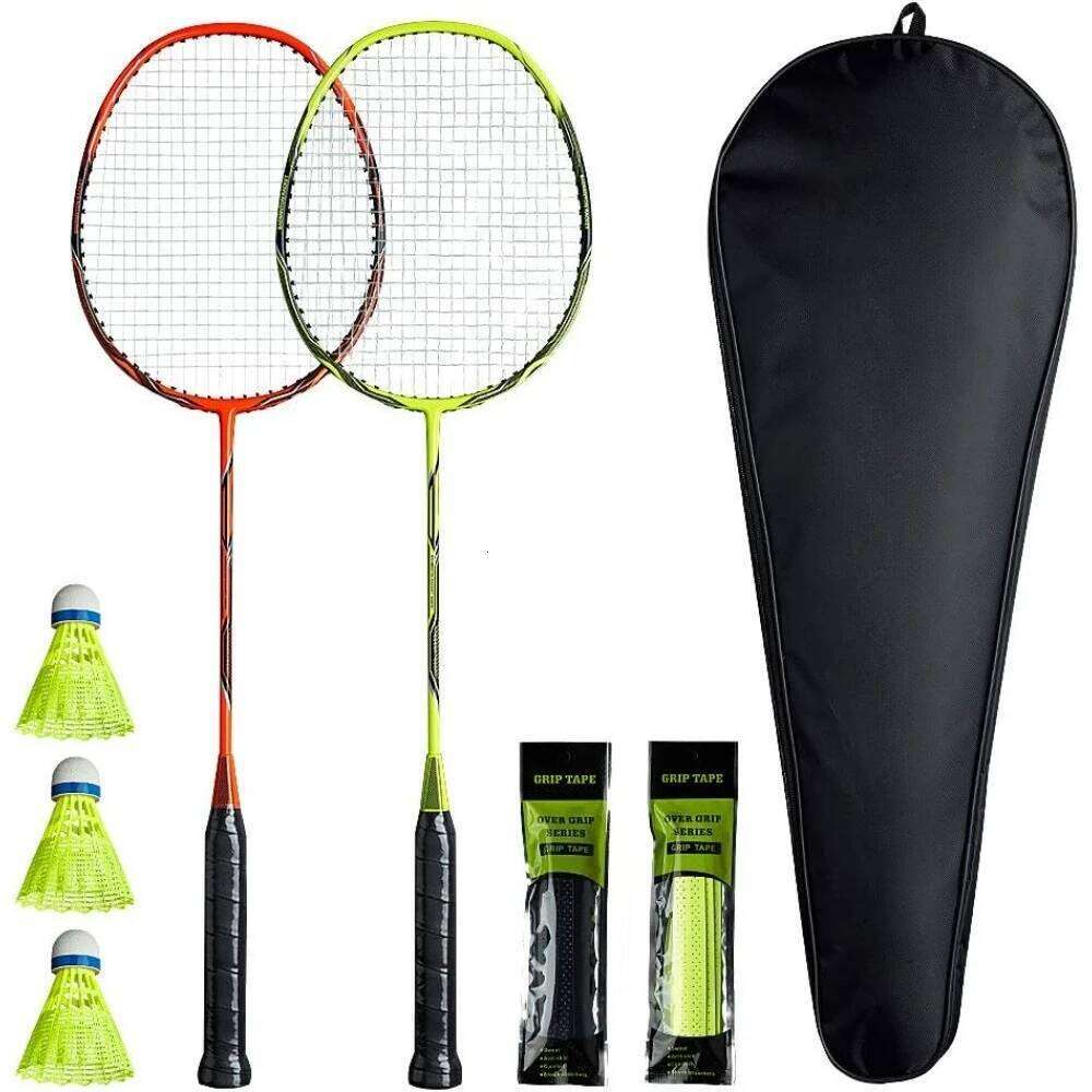 Professional Carbon Fiber Rackets Badminton Racquet for Backyards Gym