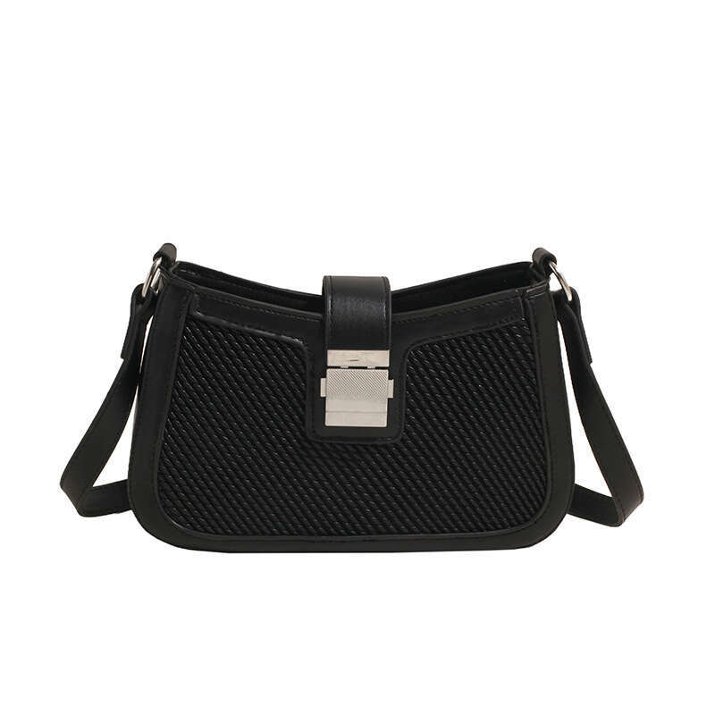 Minimalist Texture Shoulder Niche Design 2024 New Trend Casual Crossbody Fashion Underarm Women's Bag GUHUISHU