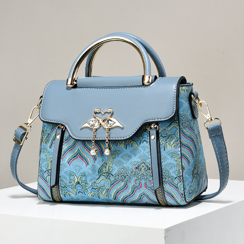 Free Shipping 2025 New Designer Bag Embroidered Color Block Handbag Niche Multifunctional Shoulder Bag High-quality Luxury Wallet